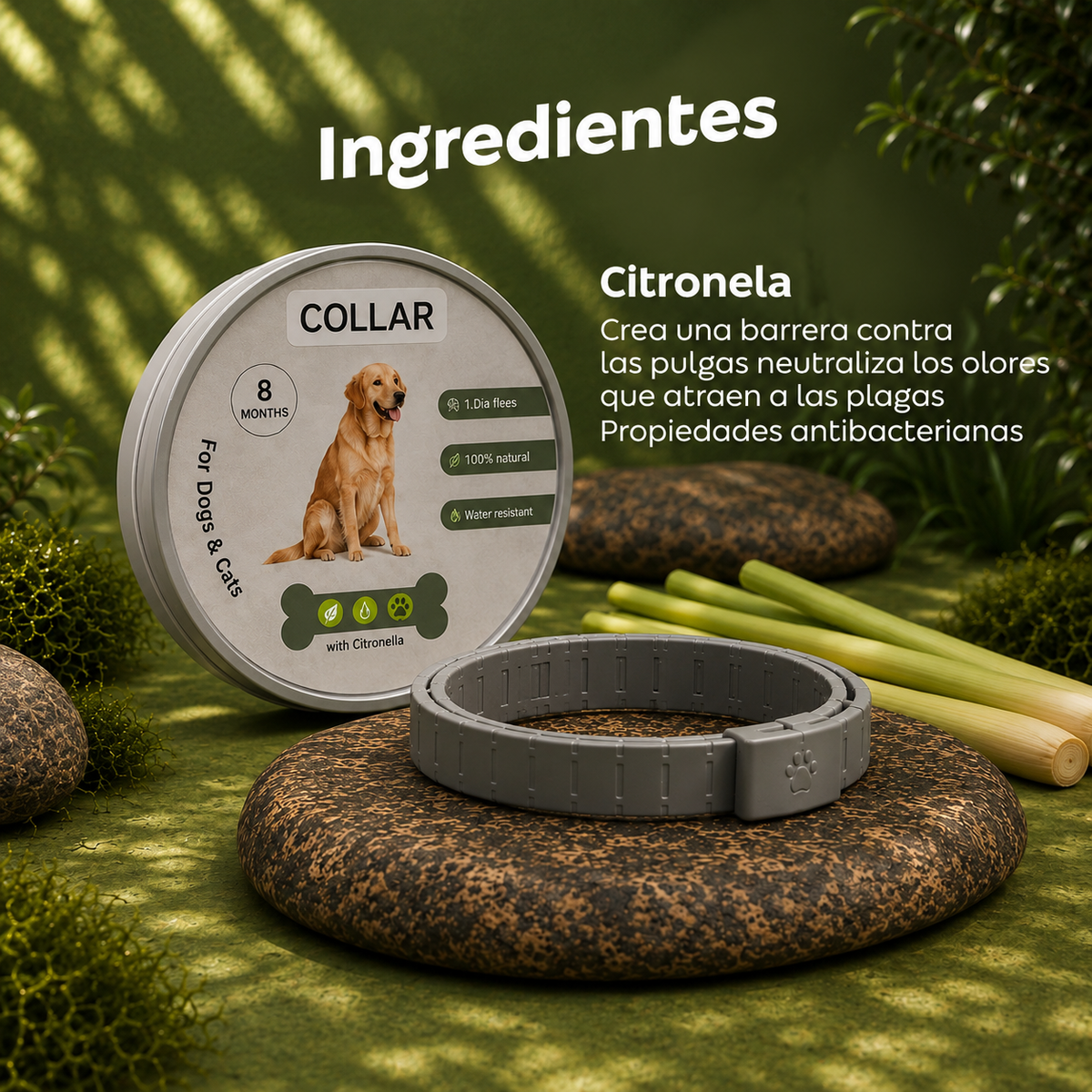 Collar Antipulgas Natural